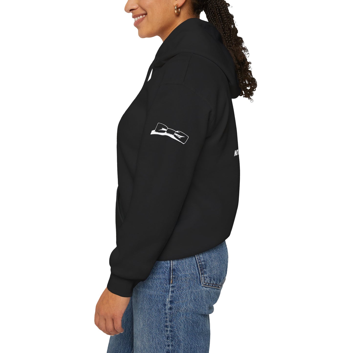 Adult Unisex Hooded Sweatshirt Tuxedo Man Logo (white logo, dark colors) Gildan Heavy Blend™  S-5XL
