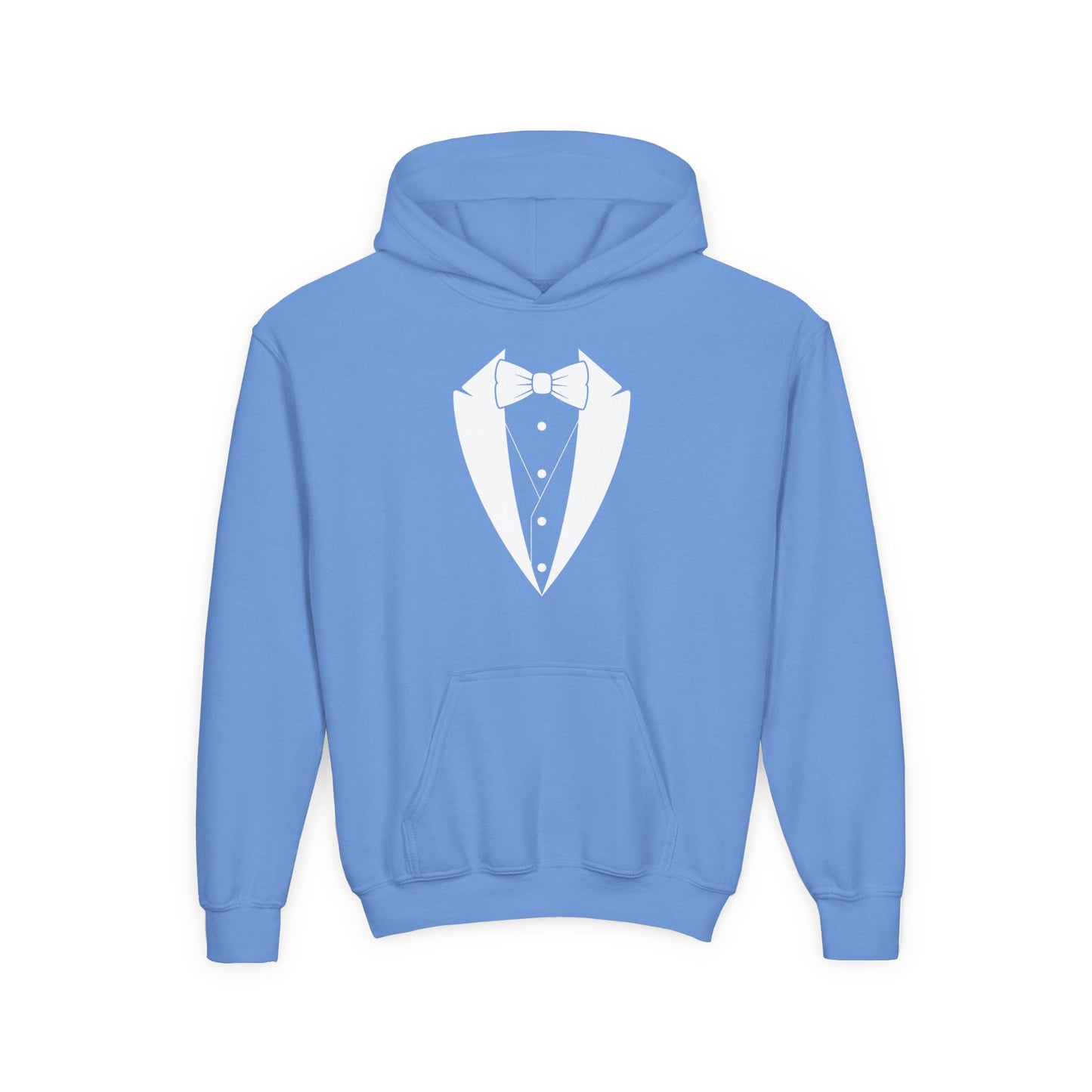Youth Tuxedo Man Logo Hooded Sweatshirt Heavy Blend 50/50  S-XL