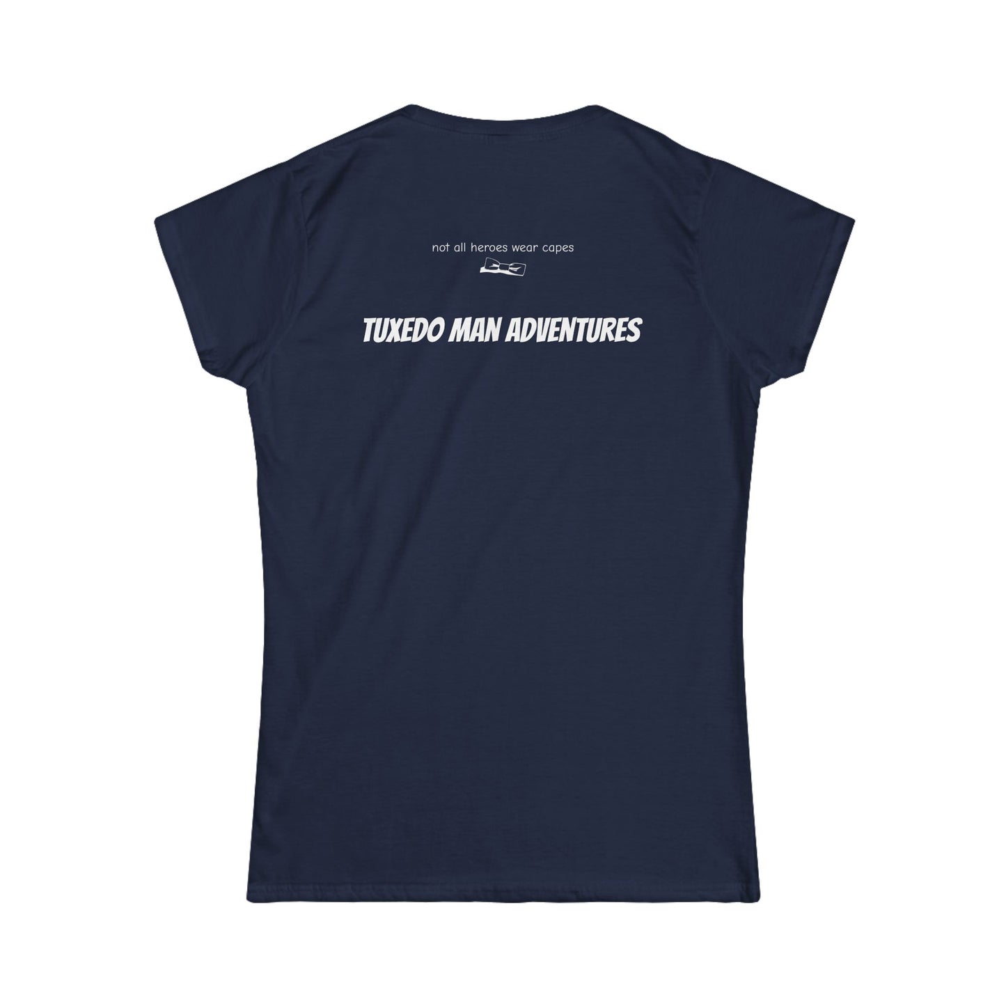 Adult Women's Bowtie Logo (white logo on dark palette) Gildan 100% Cotton Softstyle Tee S-3XL