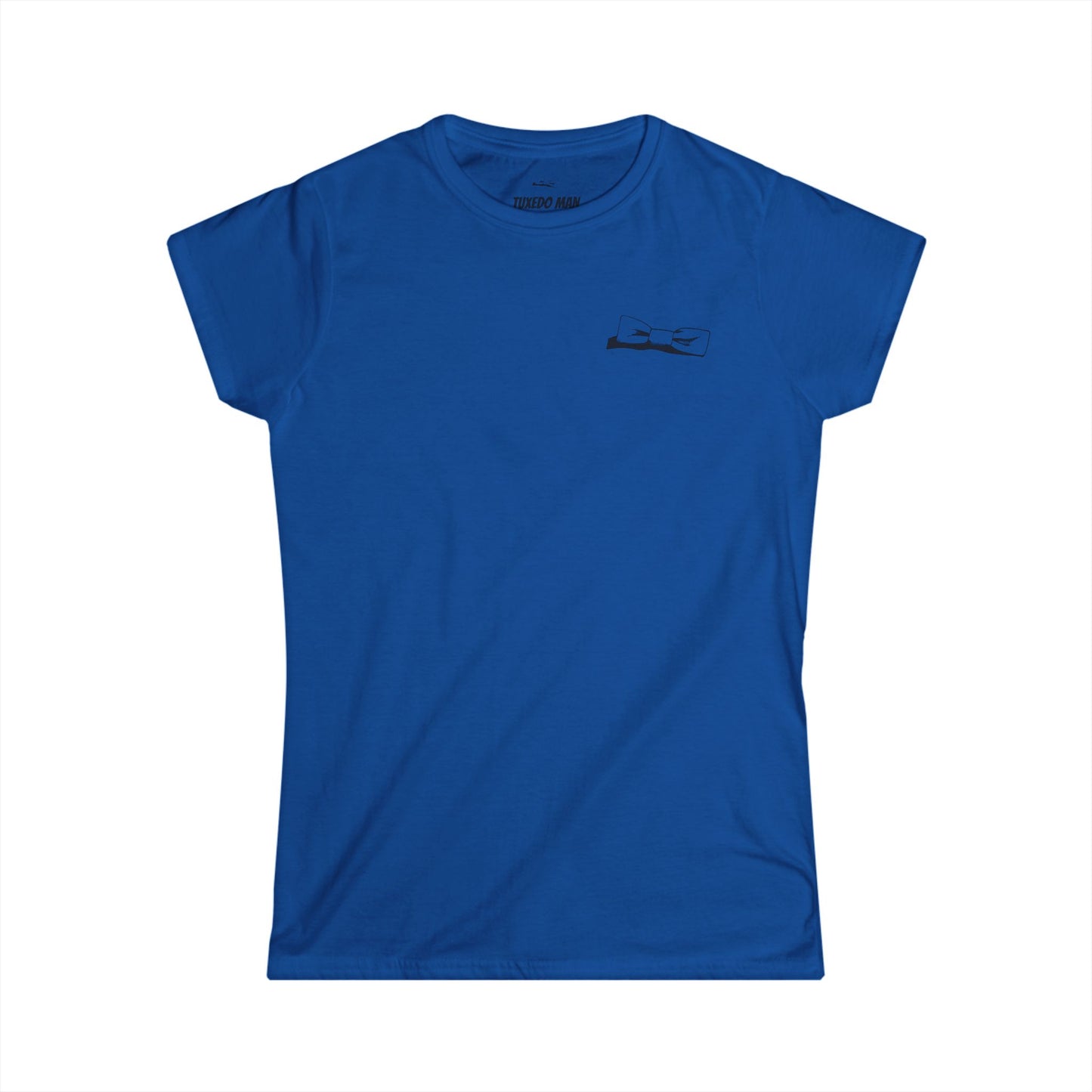 Adult Women's Bowtie Logo (black logo on pastels) Gildan 100% Cotton Softstyle Tee S-3XL