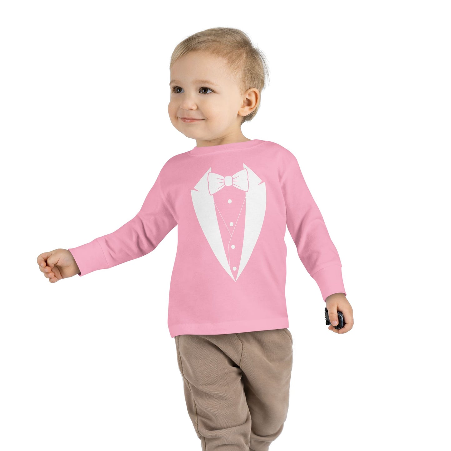 Toddler Tuxedo Logo Long Sleeve Tee 2T-6T
