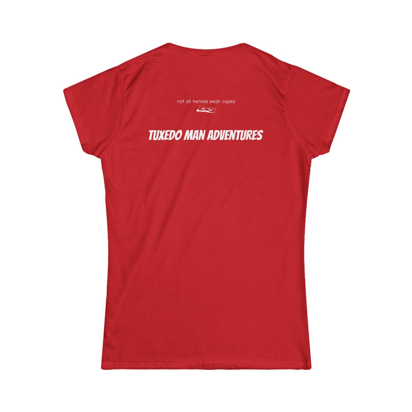 Adult Women's Bowtie Logo (white logo on dark palette) Gildan 100% Cotton Softstyle Tee S-3XL