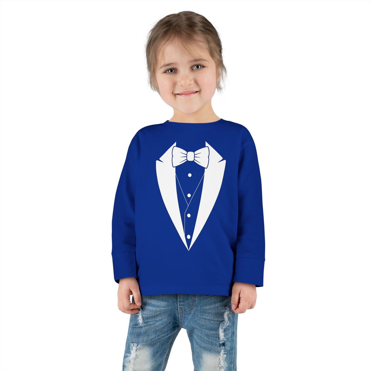Toddler Tuxedo Logo Long Sleeve Tee 2T-6T