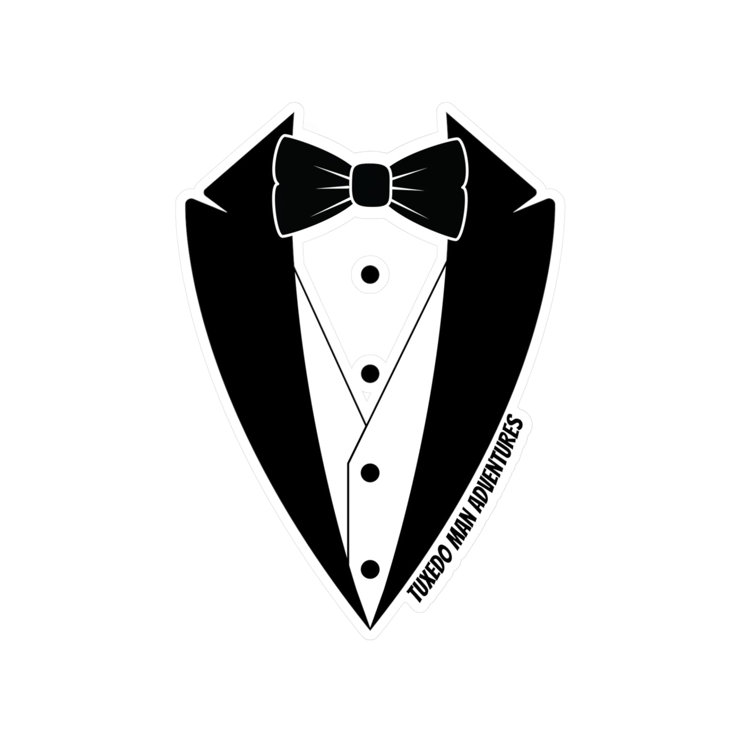 Vinyl Decal Tuxedo Man Logo
