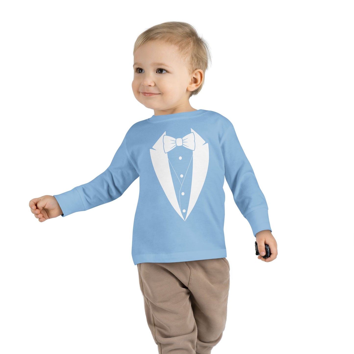 Toddler Tuxedo Logo Long Sleeve Tee 2T-6T