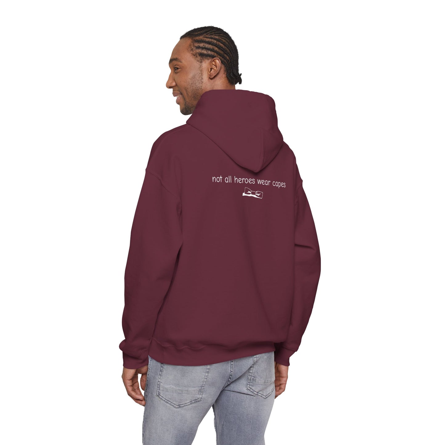 Adult Unisex Shoulder Logo Heavy Blend™ Hooded Sweatshirt S-5XL