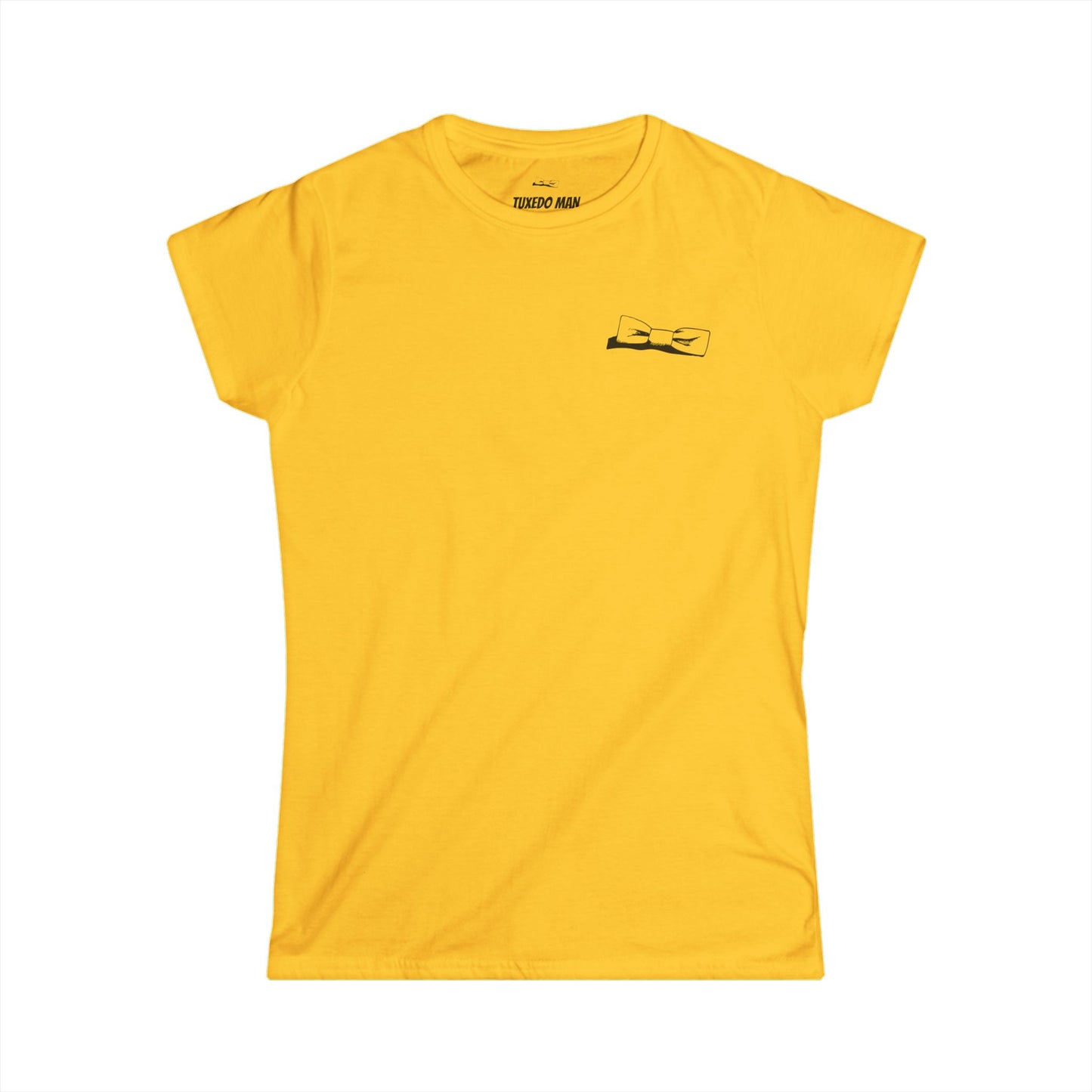 Adult Women's Bowtie Logo (black logo on pastels) Gildan 100% Cotton Softstyle Tee S-3XL