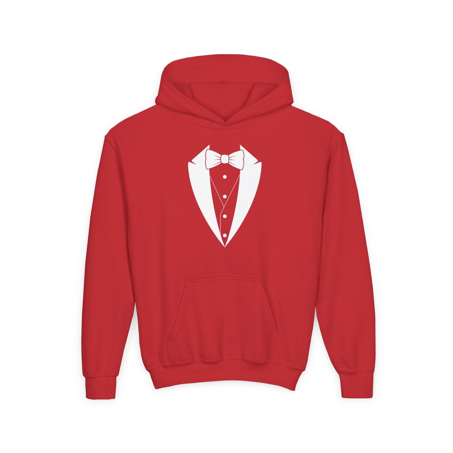 Youth Tuxedo Man Logo Hooded Sweatshirt Heavy Blend 50/50  S-XL