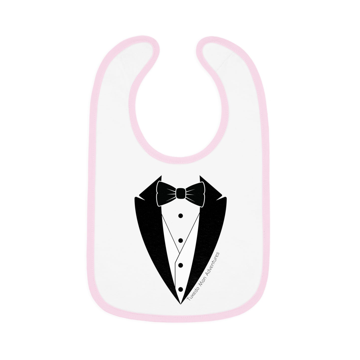 Baby Tuxedo Contrast Trim Jersey Bib