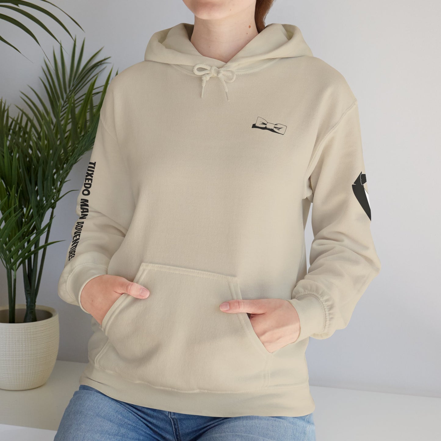 Adult Unisex Hooded Sweatshirt Bowtie Logo (light colors, black logo) Gildan Heavy Blend™ Hooded Sweatshirt S-5XL