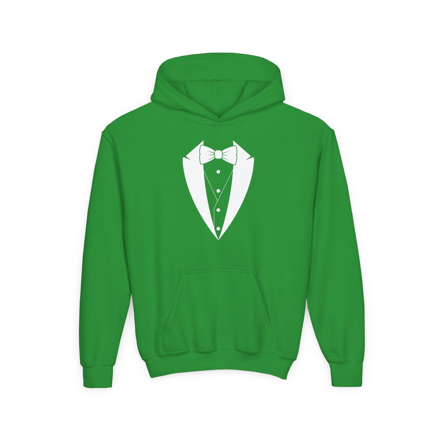 Youth Tuxedo Man Logo Hooded Sweatshirt Heavy Blend 50/50  S-XL