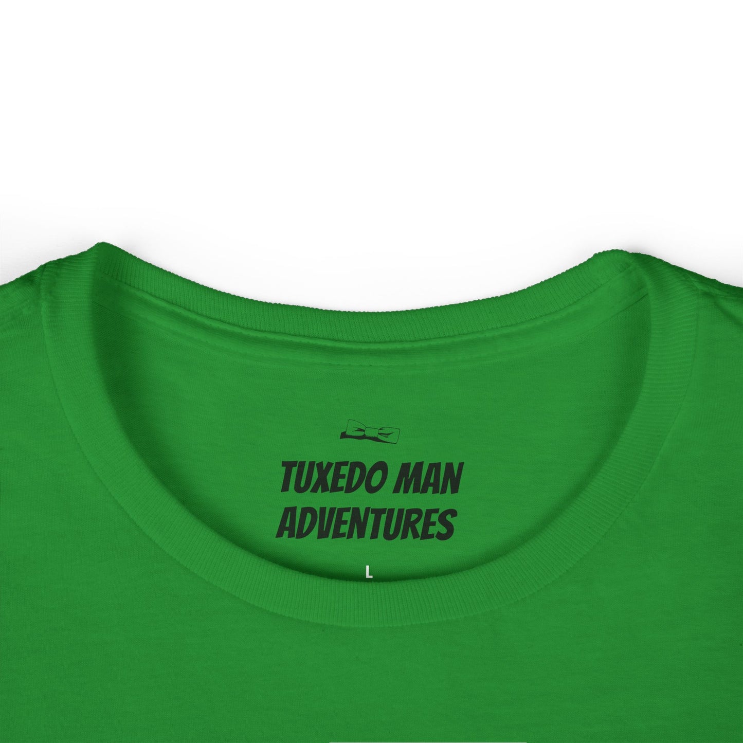 Adult Women's Tuxedo Logo (black logo on pastel colors) Gildan 100% Cotton Tee S-3XL