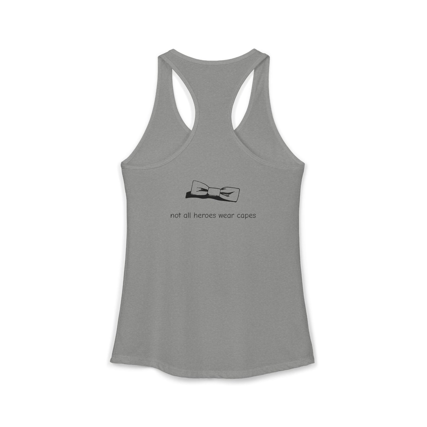 Adult Women's Tuxedo Man Logo Racerback Tank (XS-2XL)