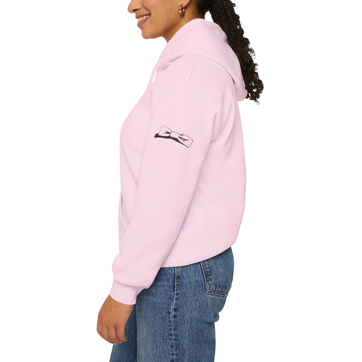 Adult Unisex Hooded Sweatshirt Tuxedo Man Logo (white logo, dark colors)  Gildan Heavy Blend™  S-5XL