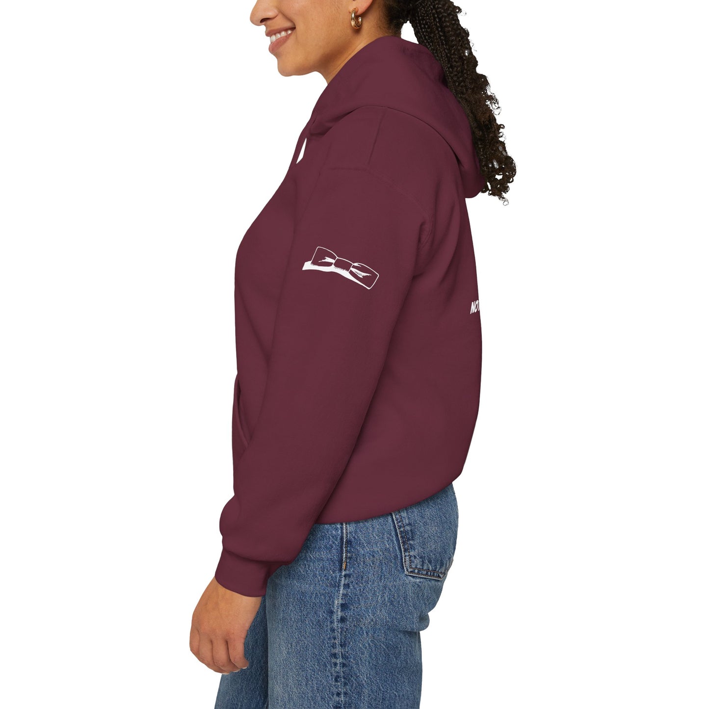 Adult Unisex Hooded Sweatshirt Tuxedo Man Logo (white logo, dark colors) Gildan Heavy Blend™  S-5XL