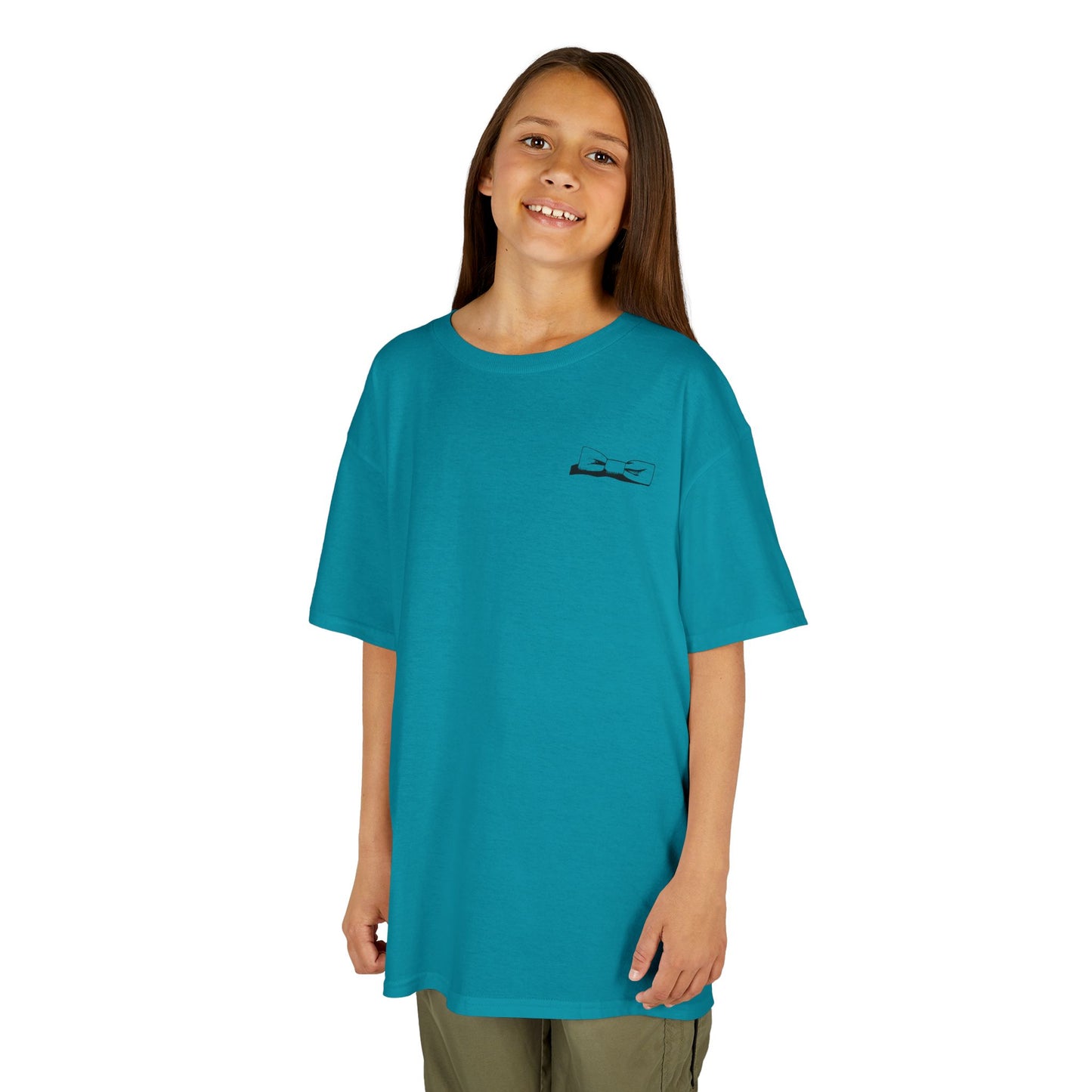 Youth Bowtie Logo (black bowtie on pastels) 100% Heavy Cotton™ Tee S-XL