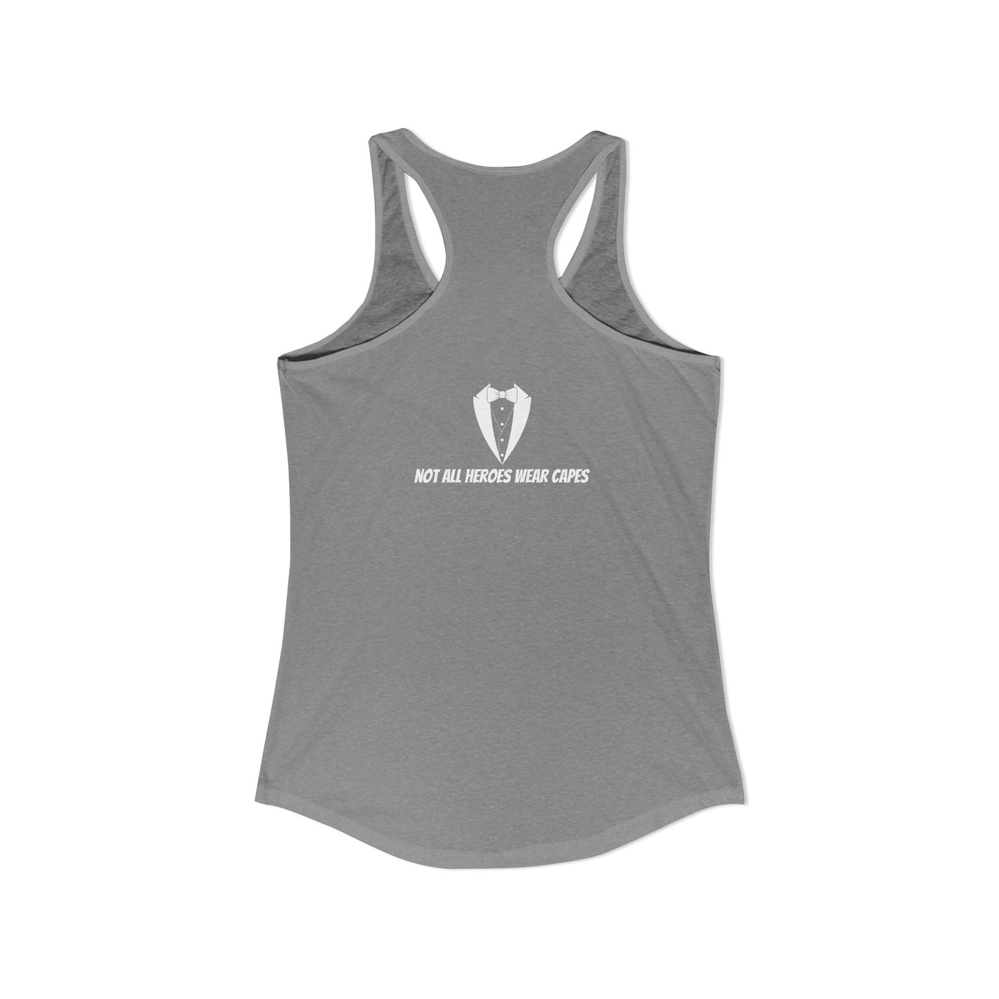 Adult Women's Tuxedo Man Bowtie Logo Racerback Tank
