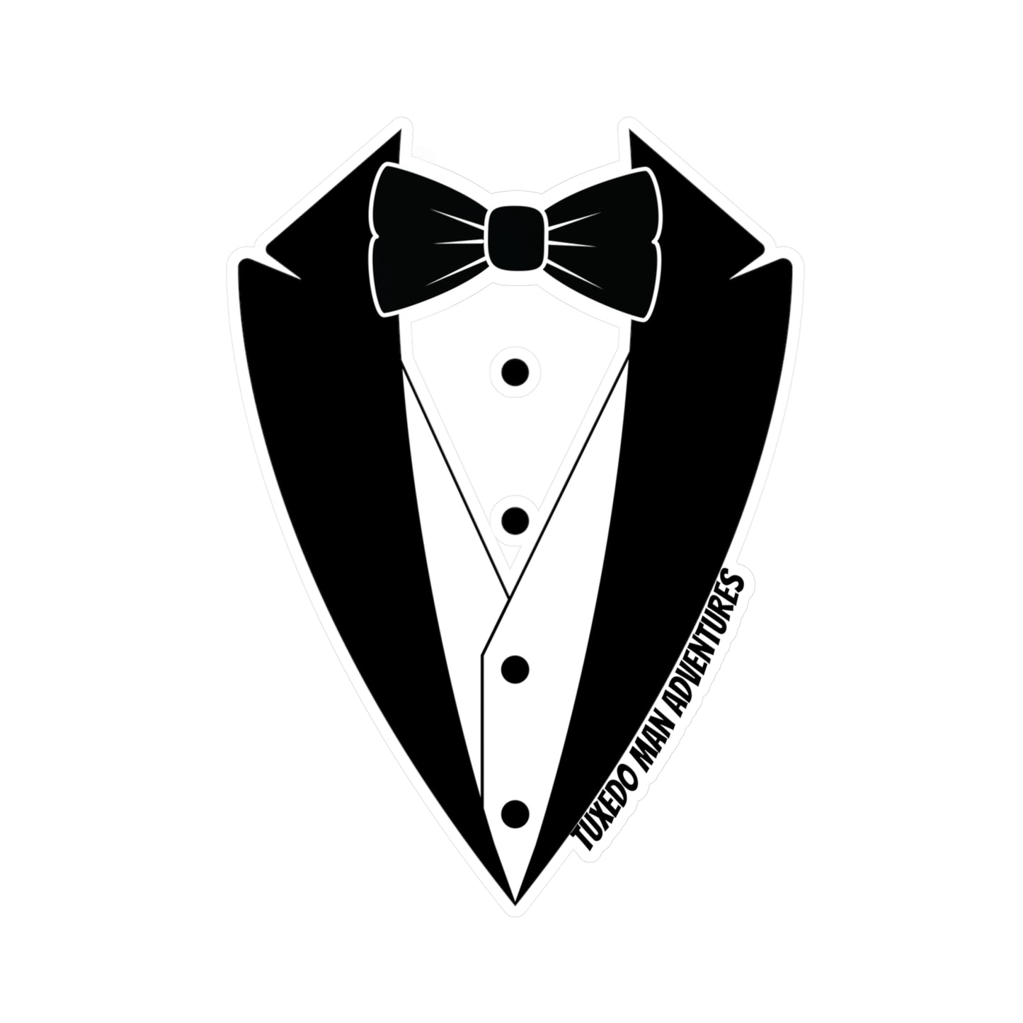 Vinyl Decal Tuxedo Man Logo