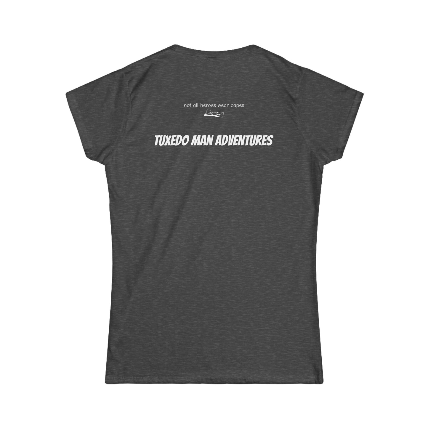 Adult Women's Bowtie Logo (white logo on dark palette) Gildan 100% Cotton Softstyle Tee S-3XL