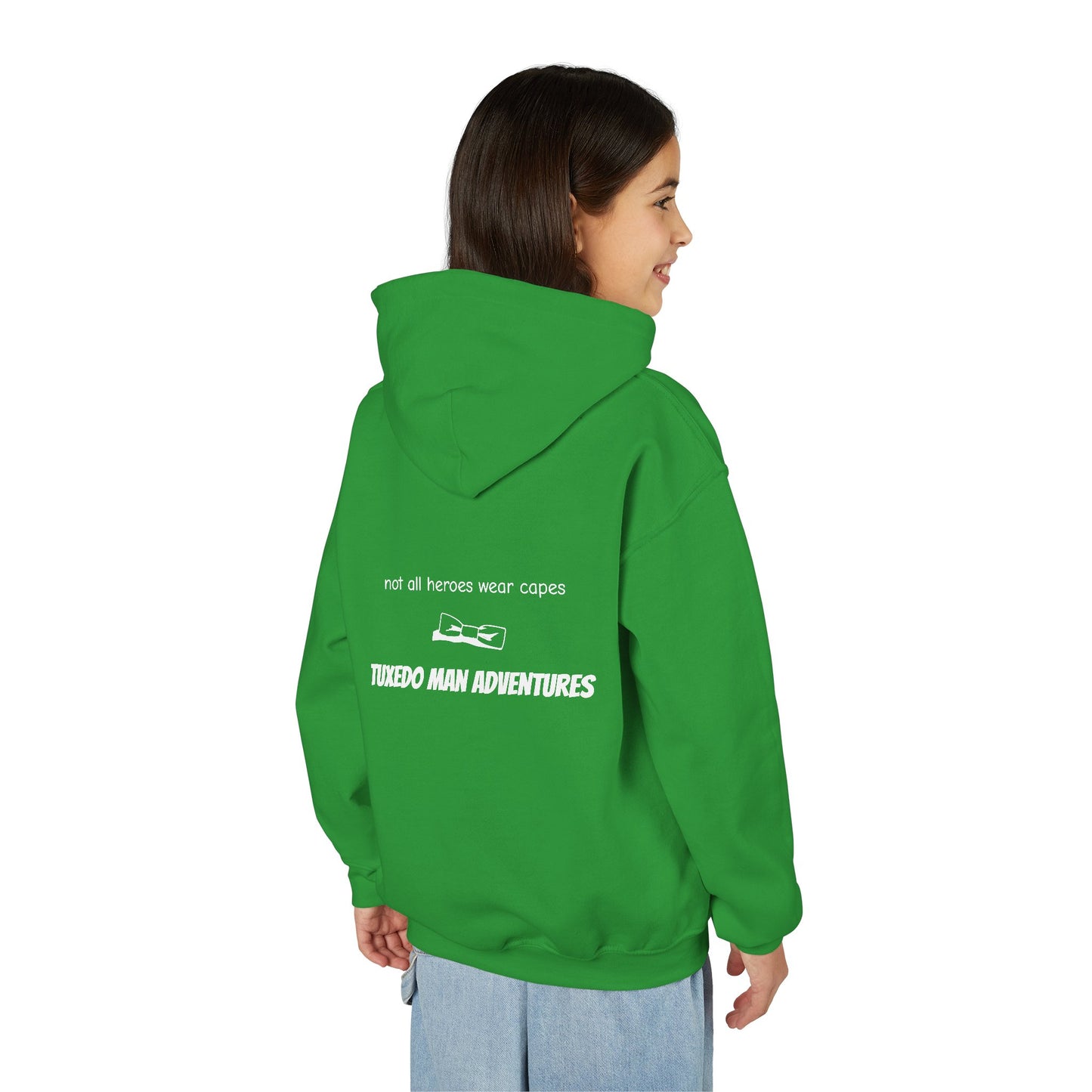 Youth Tuxedo Man Logo Hooded Sweatshirt Heavy Blend 50/50  S-XL