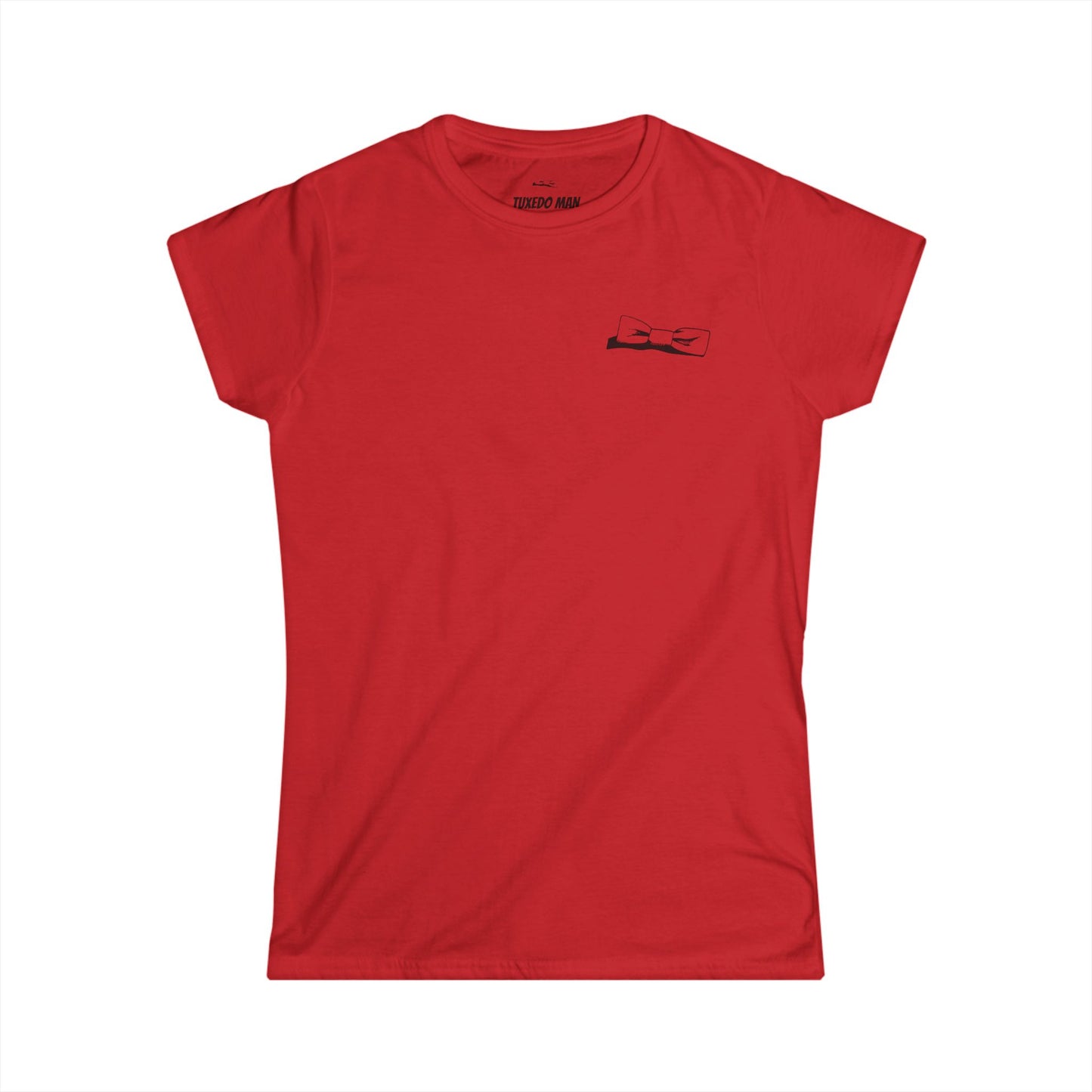 Adult Women's Bowtie Logo (black logo on pastels) Gildan 100% Cotton Softstyle Tee S-3XL