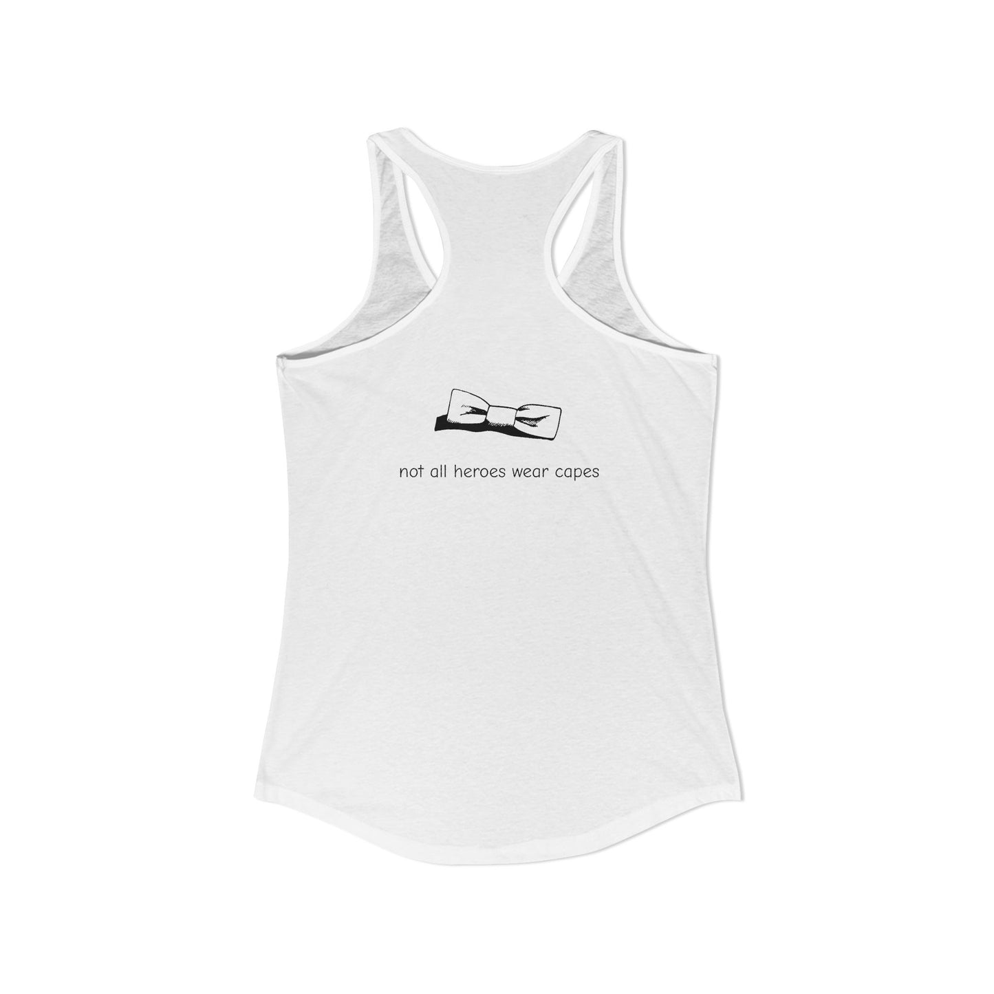 Adult Women's Tuxedo Man Logo Racerback Tank (XS-2XL)