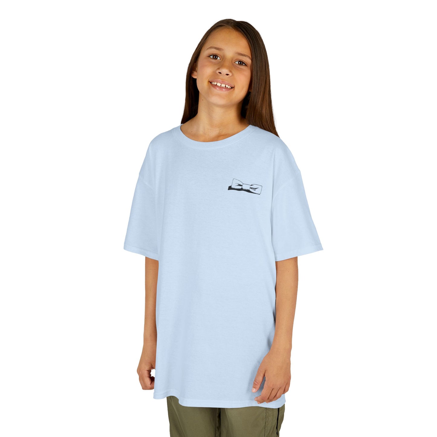 Youth Bowtie Logo (black bowtie on pastels) 100% Heavy Cotton™ Tee S-XL