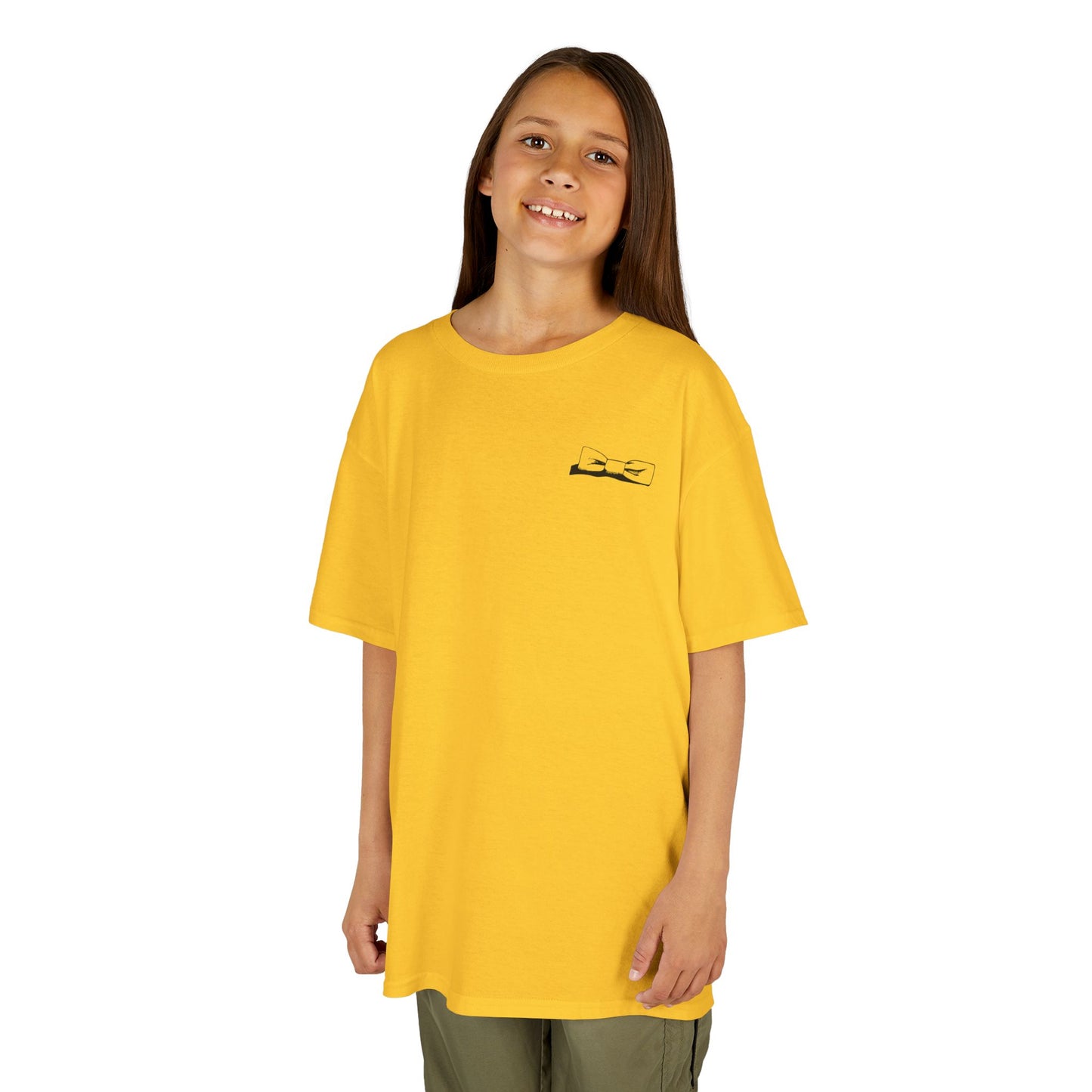 Youth Bowtie Logo (black bowtie on pastels) 100% Heavy Cotton™ Tee S-XL