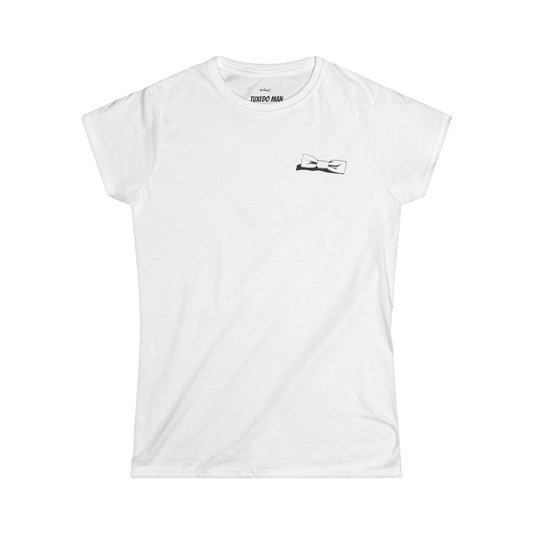 Adult Women's Bowtie Logo (black logo on pastels) Gildan 100% Cotton Softstyle Tee S-3XL