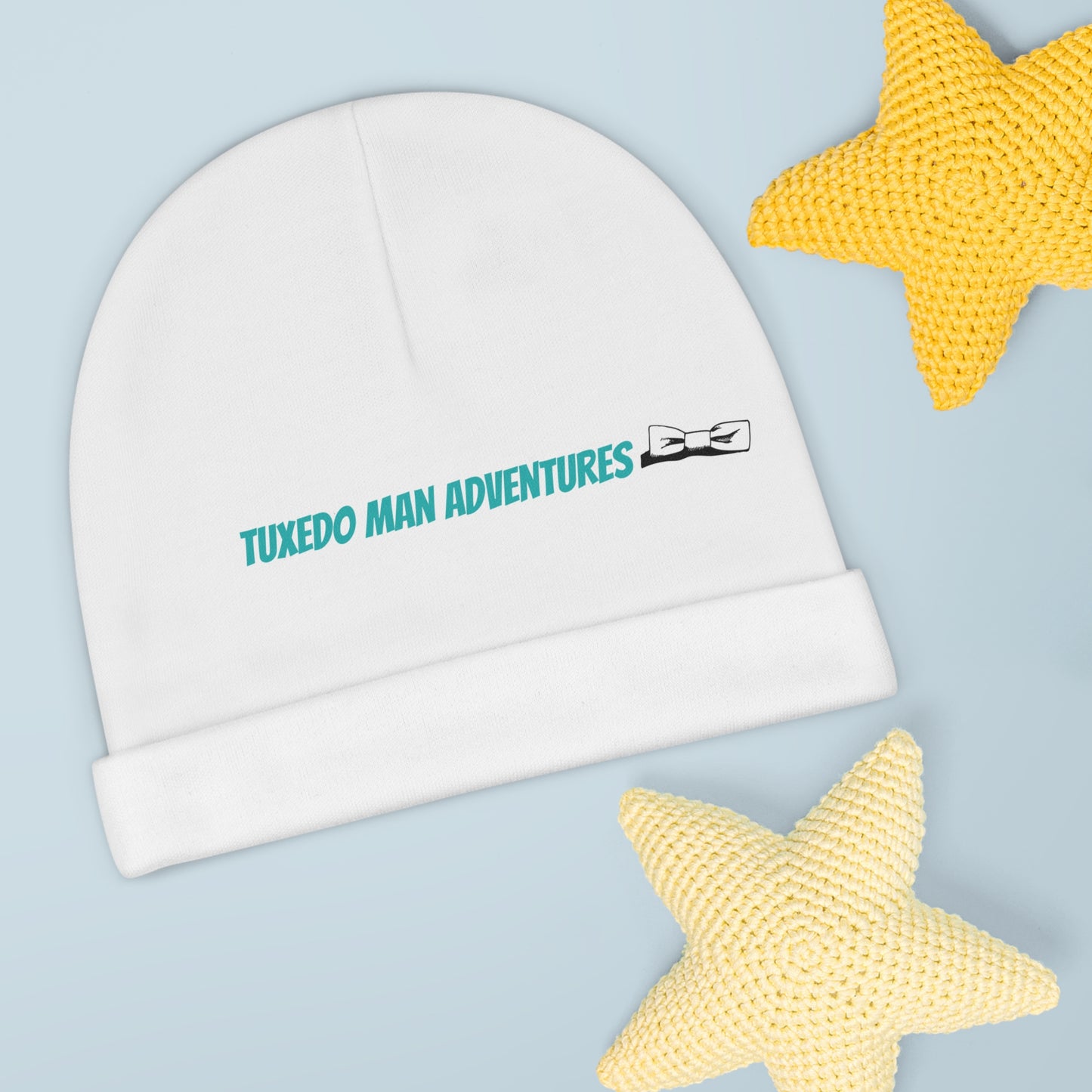 Blue Bowtie Logo Baby Beanie (AOP)