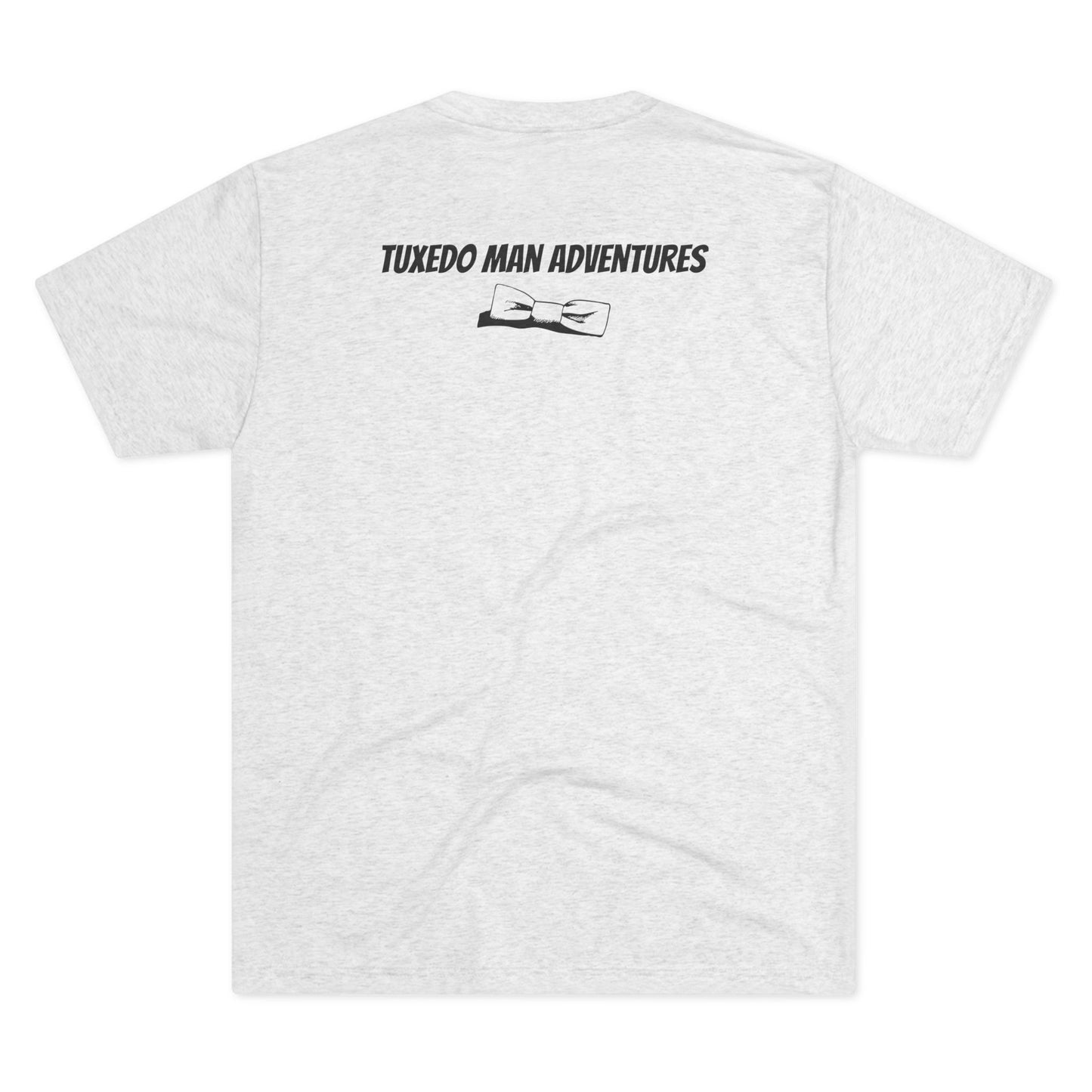 Adult Unisex Tuxedo Man Logo Tri-Blend Tee (light palette)