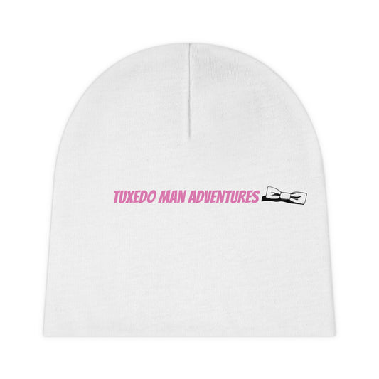 Pink Bowtie Logo Baby Beanie (AOP)
