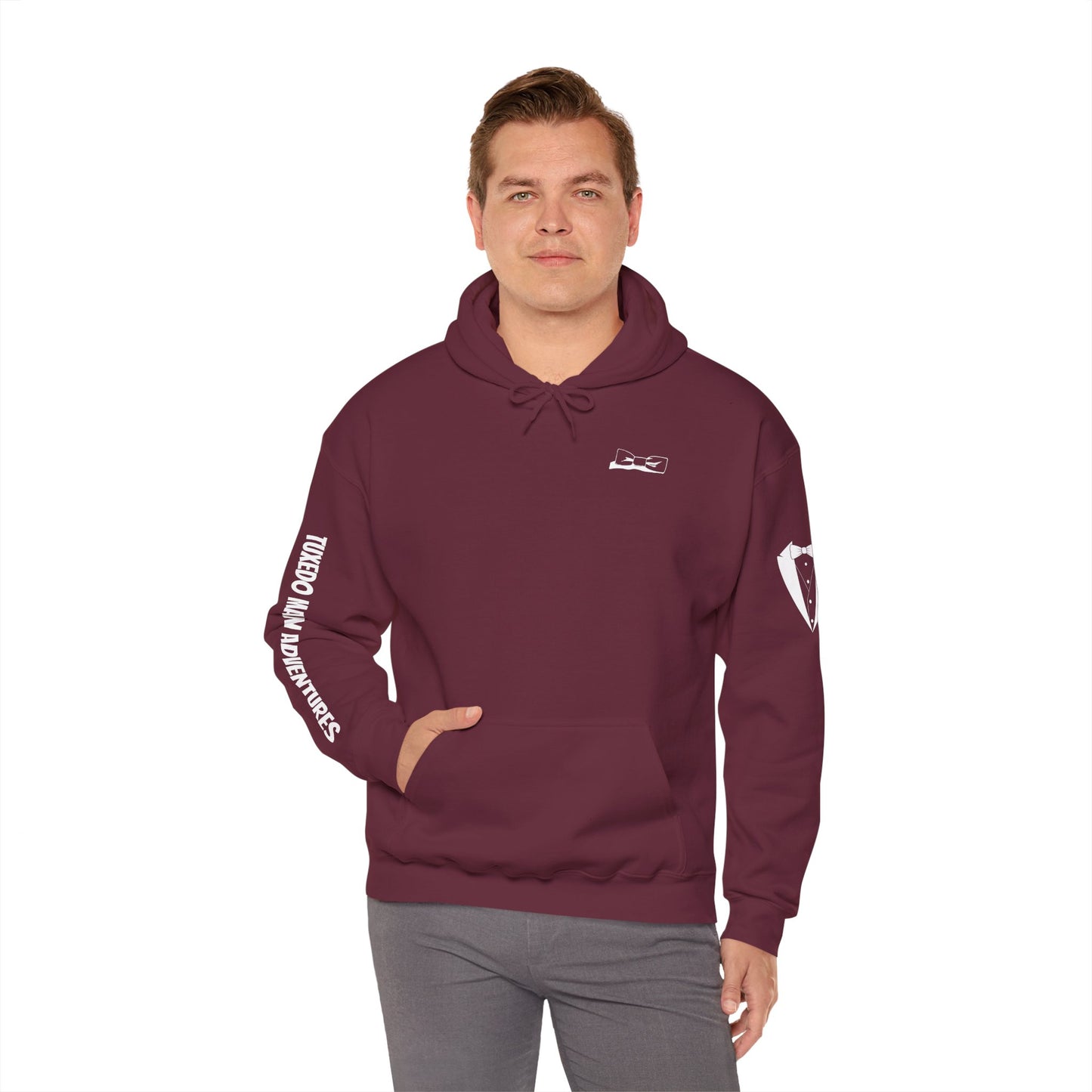 Adult Unisex Hooded Sweatshirt Bowtie Logo (dark colors, light logo) Gildan Heavy Blend™ Hooded Sweatshirt S-5XL