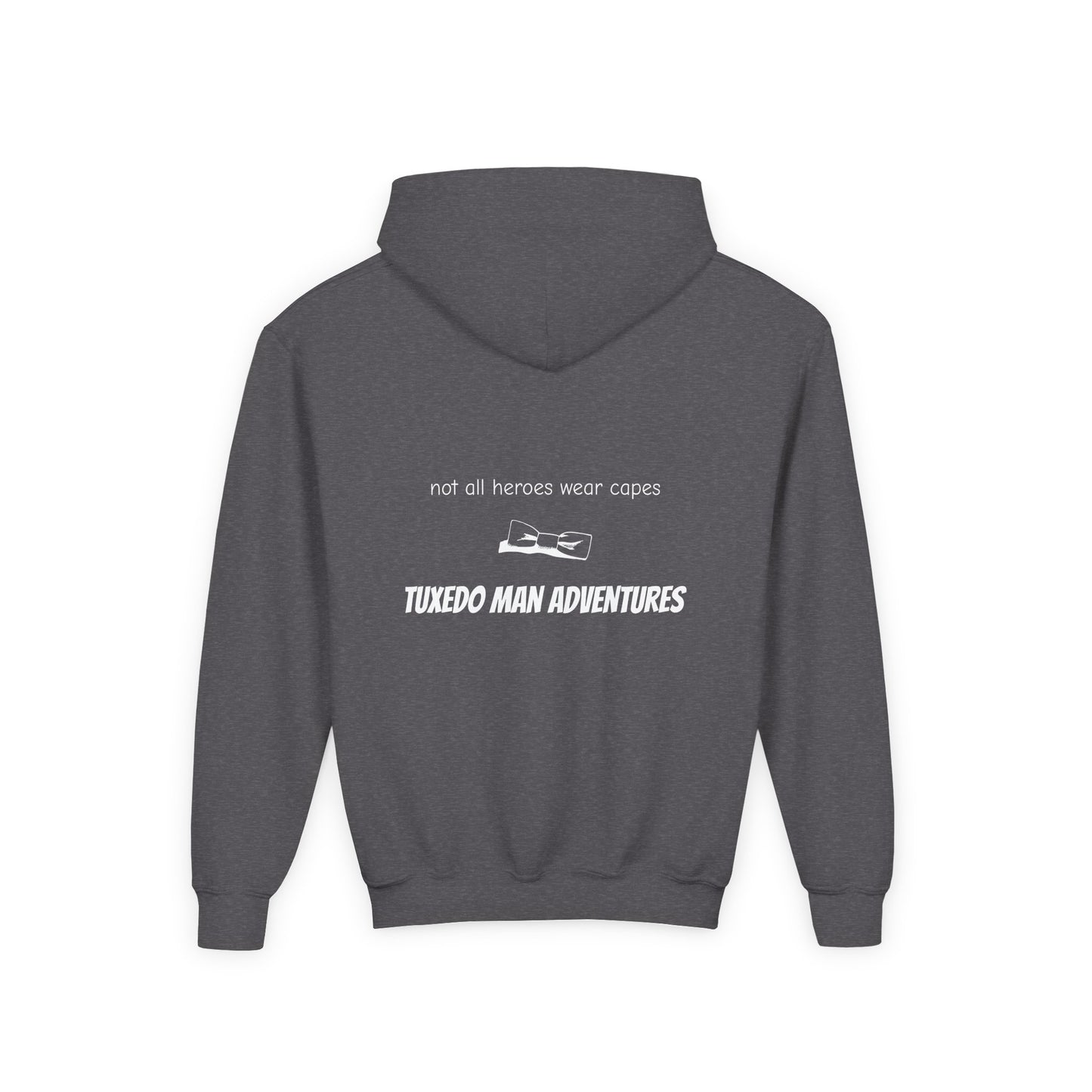 Youth Tuxedo Man Logo Hooded Sweatshirt Heavy Blend 50/50  S-XL