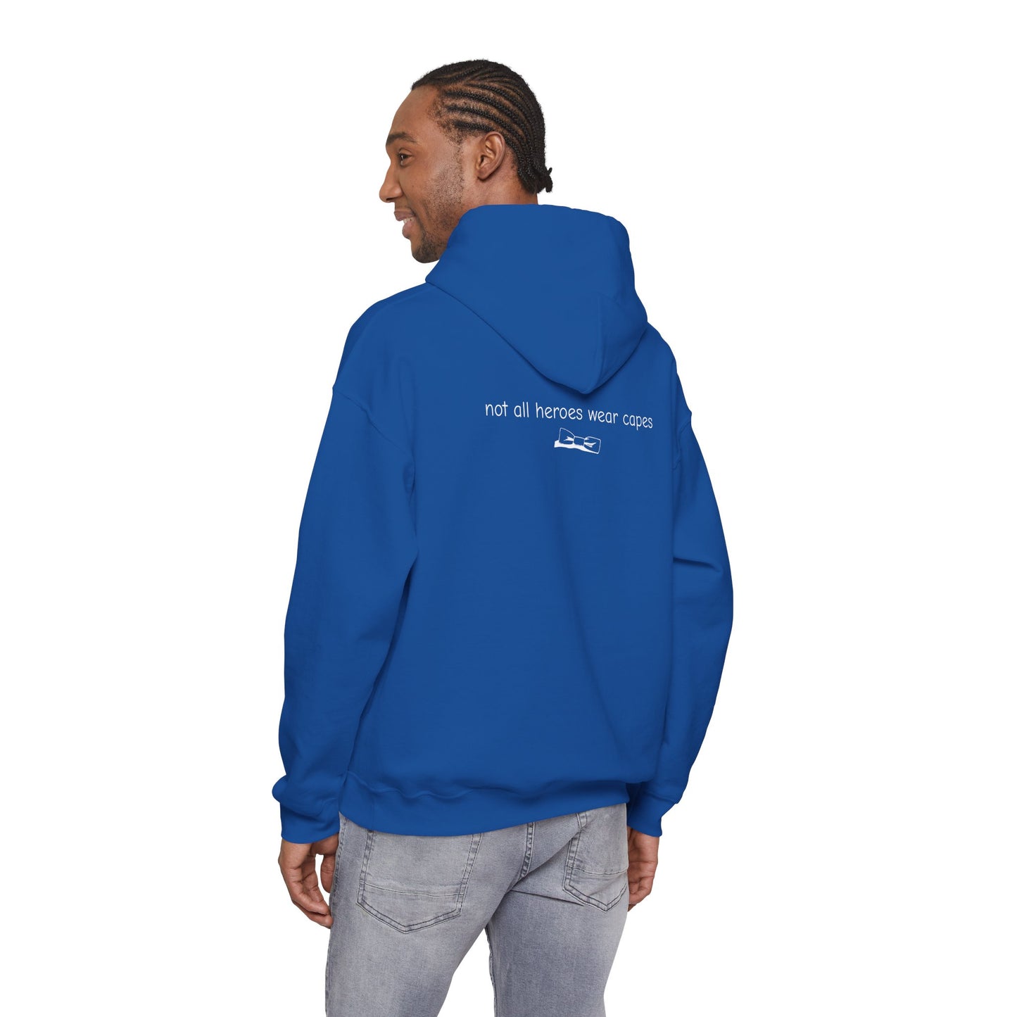 Adult Unisex Shoulder Logo Heavy Blend™ Hooded Sweatshirt S-5XL