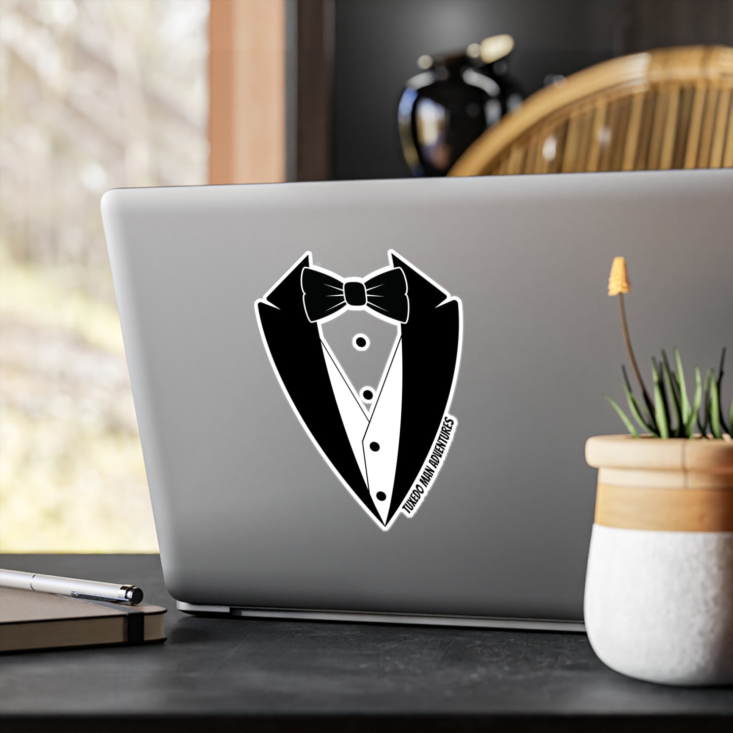 Vinyl Decal Tuxedo Man Logo