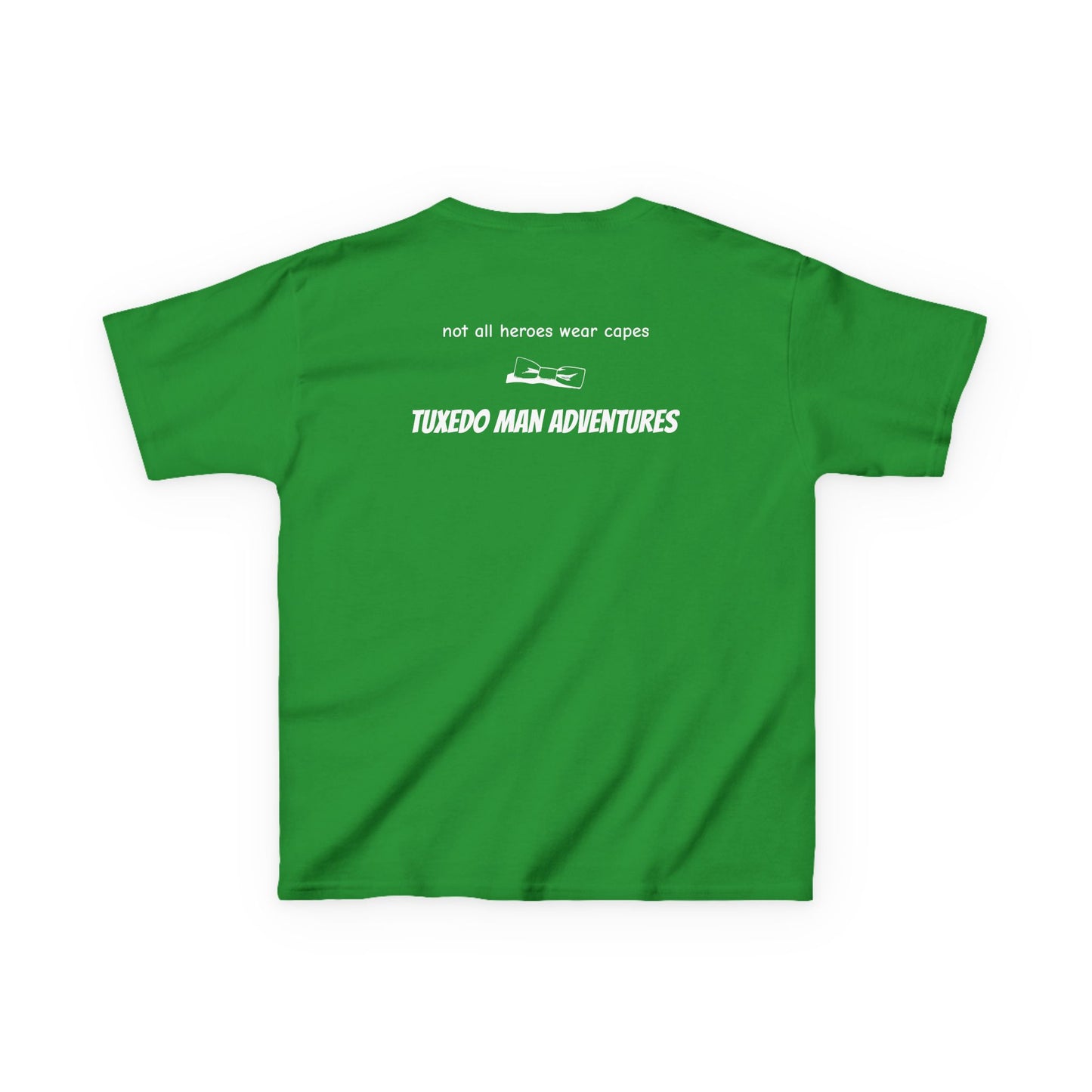 Youth Tuxedo Man Logo (white logo on dark colors) Heavy 100% Cotton™ Tee XS-XL