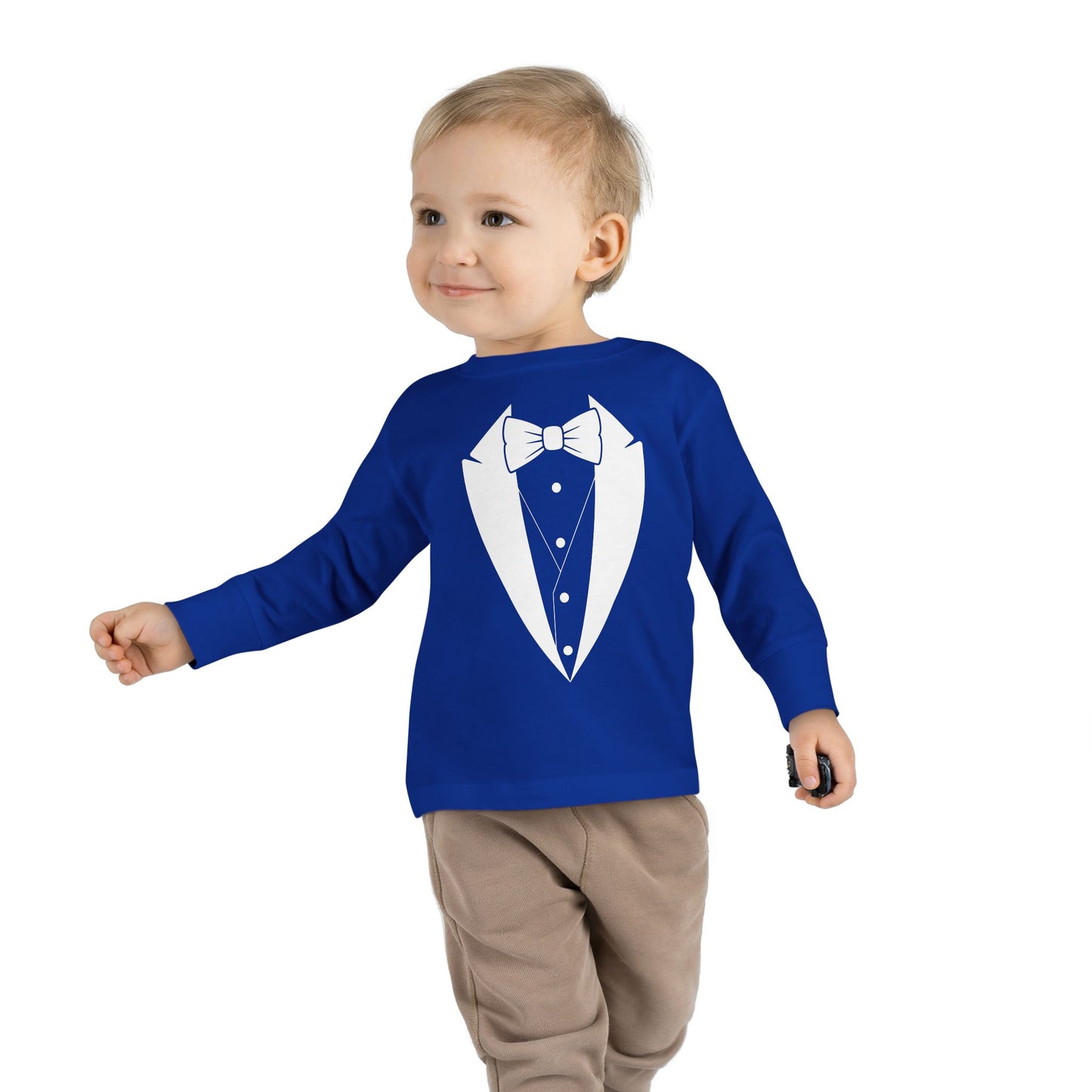 Toddler Tuxedo Logo Long Sleeve Tee 2T-6T