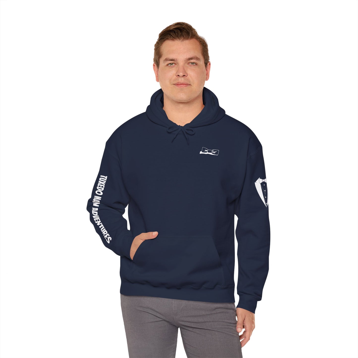 Adult Unisex Hooded Sweatshirt Bowtie Logo (dark colors, light logo) Gildan Heavy Blend™ Hooded Sweatshirt S-5XL
