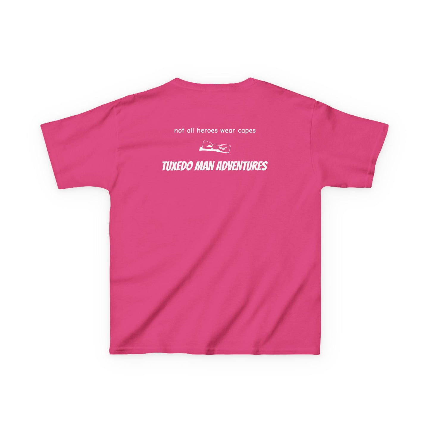 Youth Tuxedo Man Logo (white logo on dark colors) Heavy 100% Cotton™ Tee XS-XL